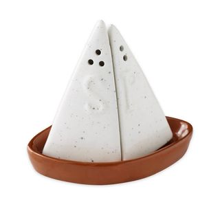 DII CERAMIC SAILBOAT SALT & PEPPER SET