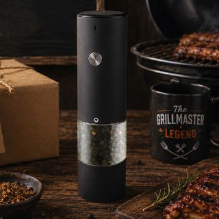 HUNT & GATHER RECHAR. BATT MILL 18.8CM  - BLACK MATT