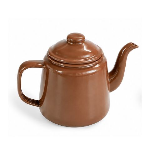 HUNT & GATHER EW TEAPOT 14CM - KAURI BROWN