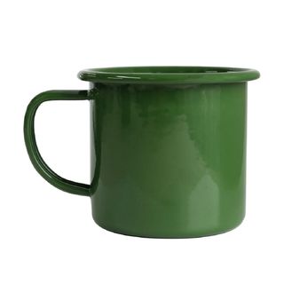 H&G ENAMEL MUGS 350ML 4PK-HUNTER GREEN