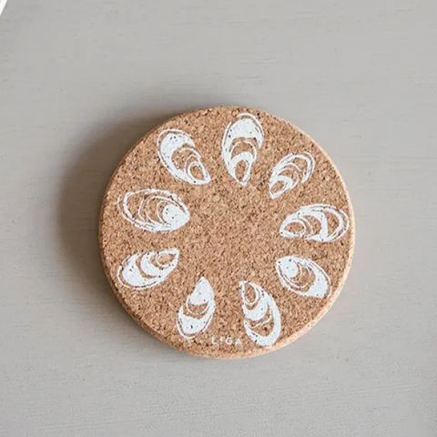 LIGA NATURAL ROUND COASTER - OYSTER