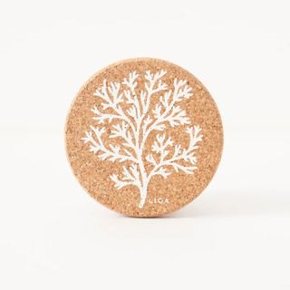 LIGA NATURAL ROUND COASTER - CORAL 10CM