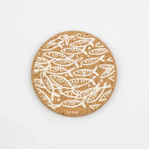 LIGA NATURAL ROUND COASTER - SARDINES