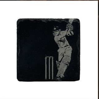SELBRAE HOUSE SINGLE SLATE COASTER 11X11CM - CRICKET