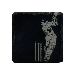 SELBRAE HOUSE SINGLE SLATE COASTER 11X11CM - CRICKET