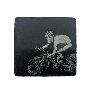 SELBRAE HOUSE SINGLE SLATE COASTER 11X11CM - CYCLING