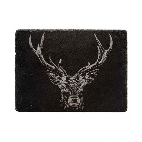 SELBRAE HOUSE SLATE CHEESE BOARD-STAG PRINCE