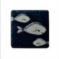 SELBRAE HOUSE SINGLE SLATE COASTER 11X11CM - FISH REPEAT
