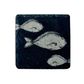 SELBRAE HOUSE SINGLE SLATE COASTER 11X11CM - FISH REPEAT