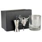 SELBRAE HOUSE GLASS, POURER & JIGGER - COW