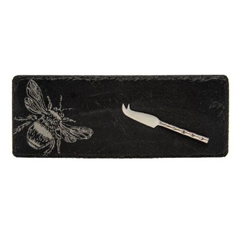 SELBRAE HOUSE MINI SLATE CHEESE BOARD & KNIFE-BEE