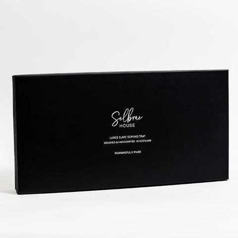 SELBRAE HOUSE SLATE LGE SERVING TRAY-COW GIFT BOXED