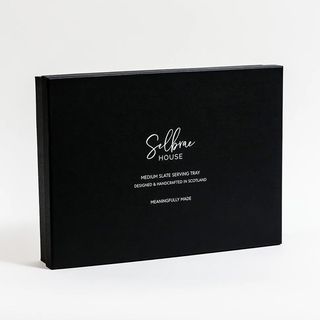 SELBRAE HOUSE SLATE MED SERVING TRAY-COW GIFT BOXED