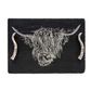 SELBRAE HOUSE SLATE MED SERVING TRAY-COW GIFT BOXED