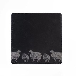 SELBRAE HOUSE SLATE POT STAND-SHEEP