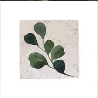 SELBRAE HOUSE SINGLE STONE COASTER 10X10CM -FLORA