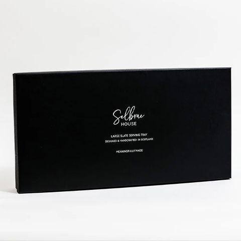 SELBRAE HOUSE SLATE LGE SERVING TRAY-STAG GIFT BOXED
