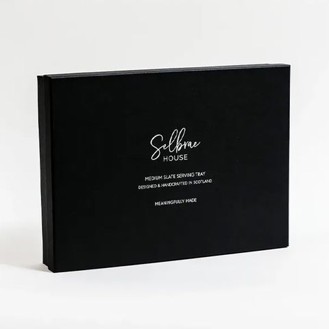 SELBRAE HOUSE SLATE MED SERVING TRAY-STAG GIFT BOXED