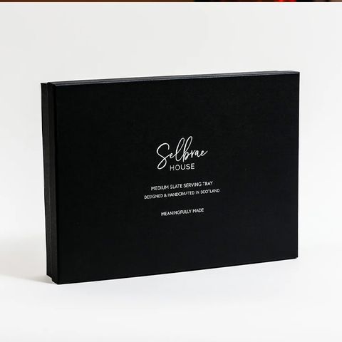 SELBRAE HOUSE SLATE MED SERVING TRAY-STAG GIFT BOXED