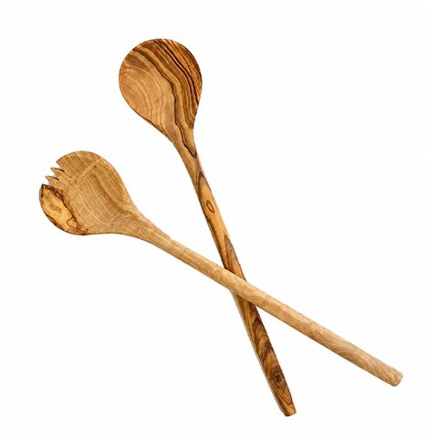 DISHY OLIVE WOOD SALAD SERVERS TORNITO 30CM