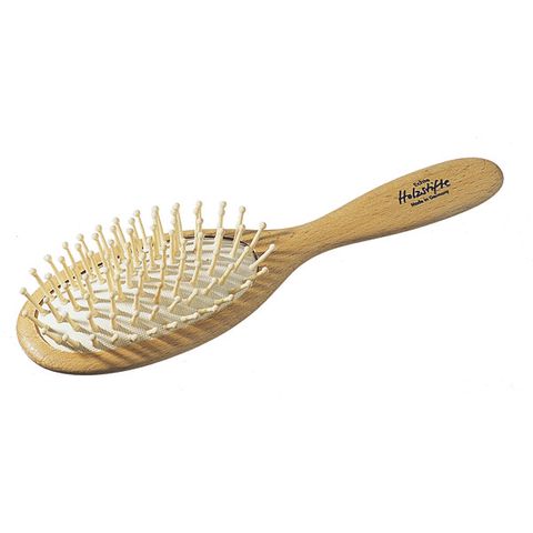 DISHY HAIRBRUSH WITH WOOD PINS