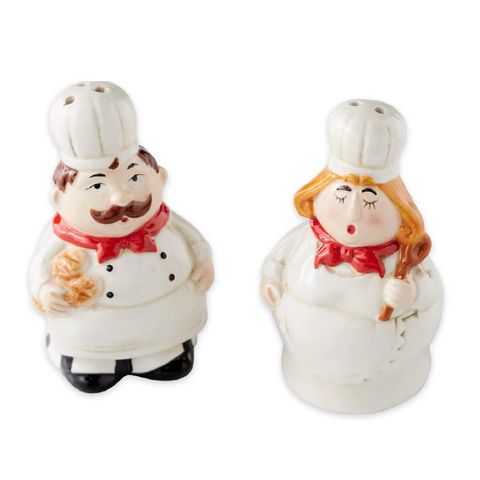 DII CERAMIC MR & MRS CHEF SALT & PEPPER SET