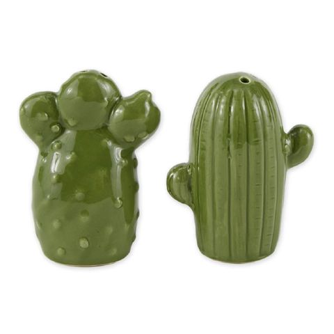 DII CERAMIC CACTUS SALT & PEPPER SET