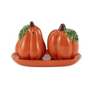 DII CERAMIC PUMPKINS SALT & PEPPER SET