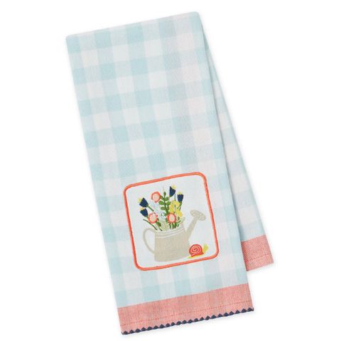 DII WATERING CAN EMBELLISHED DISH TOWEL