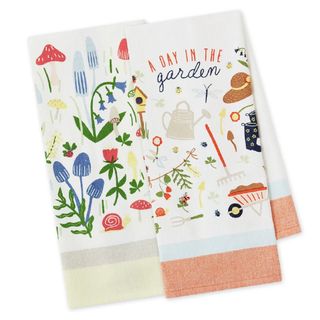 DII SPRING GARDEN FLOUR SACK DISH TOWEL 12PK