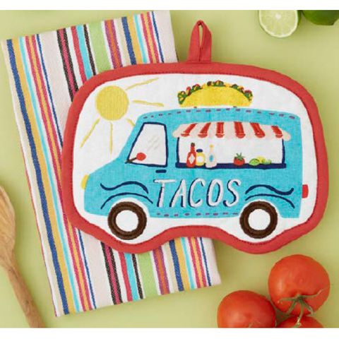 DII TACO TRUCK POT HOLDER GIFT SET