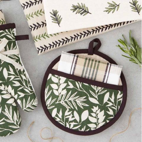 DII GARDEN GREENS OVEN POTHOLDER GIFT SET
