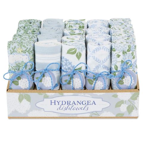 DII HYDRANGEA GARDEN DISH TOWEL 20PK-ASS