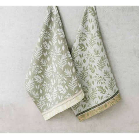 DII GARDEN GREENS JACQUARD DISH TOWEL 12PK