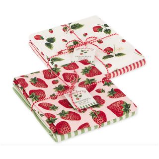 DII DISH TOWEL SET 2PC - SUMMER STRAWBERRIES