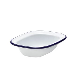 FALCON EW PIE DISH 32X24CM W/B