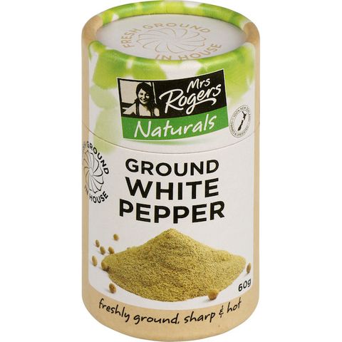 MRS.R.C.NAT WHITE PEPPERCORNS GRD 60G