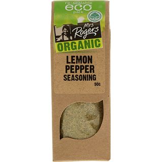 MRS.R.ECO ORG LEMON PEPPER SEASONING 50G