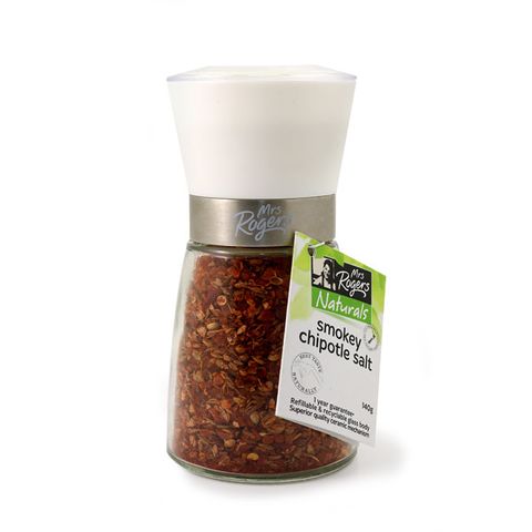 MRS.R.GRINDER MED SMOKY BBQ SALT 140G