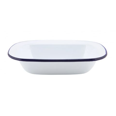 FALCON EW PIE DISH 20X15CM W/B