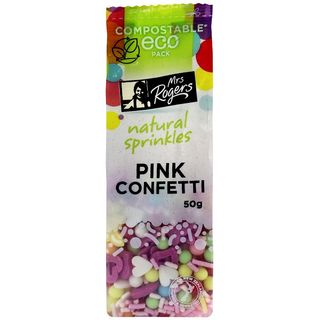 MRS.R.SPRINKLES PINK CONFETTI 50G