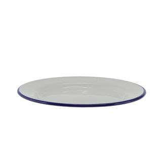 FALCON SIDE/LUNCH  PLATE 20CM-WHITE & BLUE