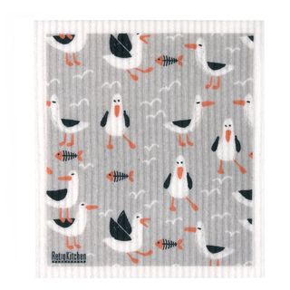 RETRO KITCHEN DISH CLOTH-SEAGULLS