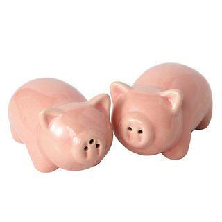 DII SALT & PEPPER SHAKERS-PIGS