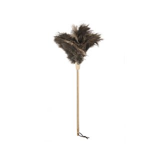 FLORENCE OSTRICH FEATHER DUSTER - 44CM - BEIGE CUFF