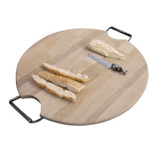 HUNT & GATHER  ROUND BOARD WITH HANDLES 40CM