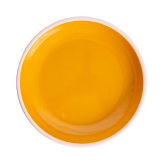 DISHY ENAMEL SERVICE PLATE 20CM - PINK & MUSTARD