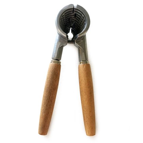 DISHY BEECH WOOD & METAL  NUT CRACKER