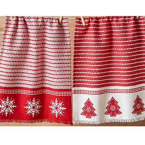 DII NORDIC WINTER DISH TOWELS - SET OF 12
