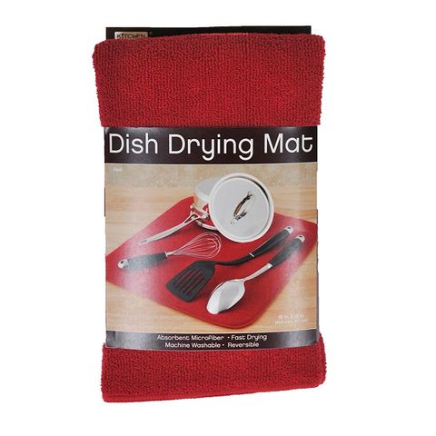 Microfiber Dish Drying Mat [Red]